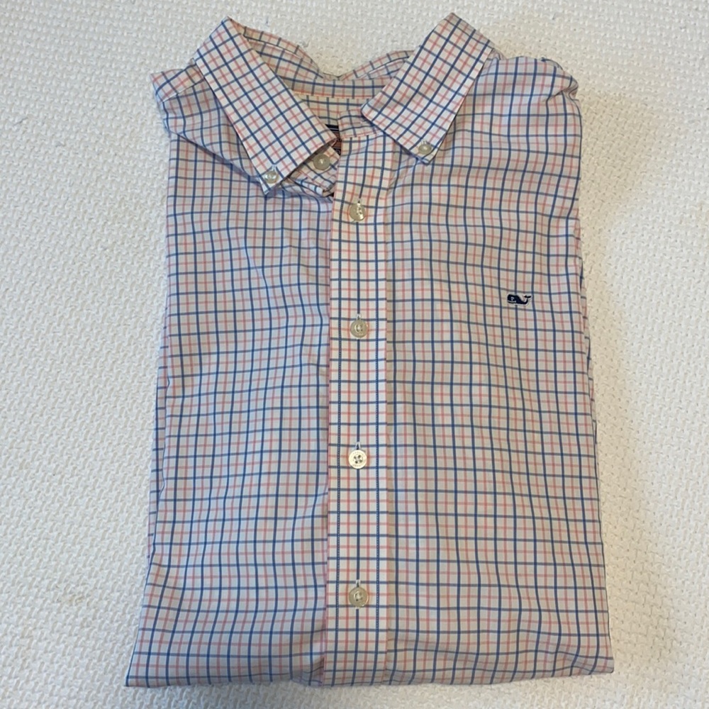 Vineyard Vines NWOT Pink & Blue Button Down